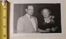 Vintage Photograph 1940s Black & White Wedding Guests Dressed Up Chicago  picture