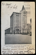Vintage Postcard 1906 Postal Telegraph & Home Life Building, New York City (NY) picture