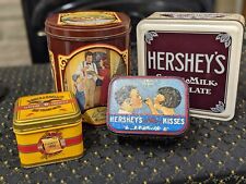 Vintage Hersey Nestle Ghirardelli Chocolate Tins Lot Of 4 picture
