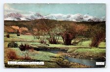 Old Postcard Snowy Mountain Range Trinidad Colorado 1909 Cancel picture