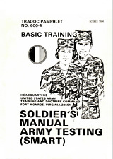 140 Page Oct 1984 BASIC TRAINING SOLDIER'S MANUAL ARMY TESTING SMART on Data CD picture