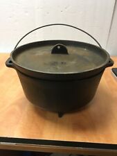 Vintage Cast Iron Dutch Oven Kettle Bean Pot USA  12
