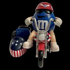 M&M Freedom Rider Candy Dispenser ￼￼Motorcycle Side Car Red White Blue Patriotic picture
