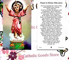 Divino Nino Jesus with Prayer to Divino Nino Jesus - Paperstock Holy Card picture