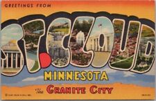 ST. CLOUD Minnesota Large Letter Postcard 