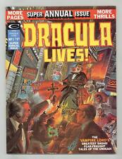 Dracula Lives Annual #1 VF- 7.5 1975 picture