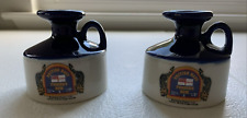 Pair of 2 Empty Mini British Navy Pusser's Rum Jugs 2.5” Ceramic (50ML) picture