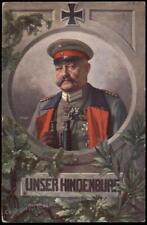 Germany WWI General von Hindenburg Feldpost Patriotic PPC 69984 picture