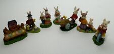 Cottontale Cottages Figurines Lot Of 7 picture