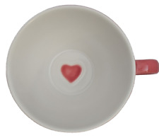 Heart in Large Rose Pink Cup Mug 2.5