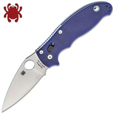 Spyderco Manix 2 CPM-S110V Satin Blade Blue/Purple G10 Handles (C101GPDBL2) picture