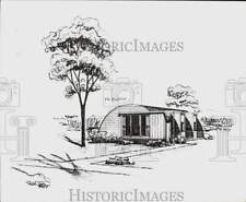 1948 Press Photo Artist's sketch of Stran-Steel Arch Rib Home's the Brighton picture