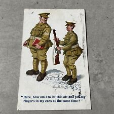 Allied Soldiers WW1  Soldier Comedy Picture Postcard 1917 picture