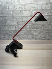 Vintage Postmodern Disegno Italia Red Enameled Desk Lamp ANGY 1970s Brutalist picture