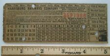c.1920s? Harrisburg Railways Co. Trolley Transfer Ticket Pennsylvania PA Antique picture