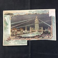Pan American ￼ ￼ Exposition  ￼1901 Electric Tower Large Postcard with Glitter picture
