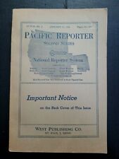 Antique Lawyers Law Book The Pacific Reporter 164 P.2d #3 1/25/1946 pgs 481-752  picture