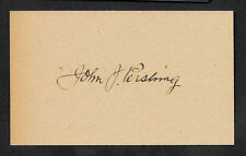 Gen John J Pershing Autograph Reprint On Original WWI Period 3x5 Card  picture