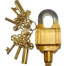 Home Garden Lock Functional Brass Square Tricky Lock Puzzle Padlock with 6 Keys picture