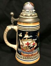 Great Gift Girz Germany Beer Stein Santa Maria Columbus Home Bar Man Cave picture