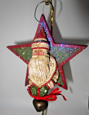 Pam Schifferl Midwest Cannon Falls Santa Star Jingle Bell Christmas Ornament picture