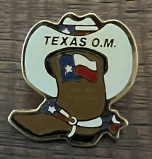Vintage Odyssey of the Mind Texas Hat Lapel Vest Souvenir Pin  (PL0202) picture