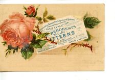 Demorest's Patterns-Fashion Emporium-Antique Advertising Trade Card picture