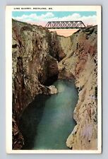 Rockland ME-Maine, Lime Quarry, Antique Vintage Souvenir Postcard picture