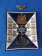 1967 CENTENNIAL Of CANADIAN CONFEDERATION  Trinket Tray & Enamel Pin Maple Leaf picture