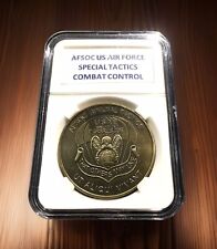 AFSOC USAF Special Tactics Combat Control Bronze Tone Challenge Coin IN STOCK picture
