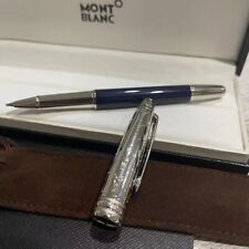 Montblanc Meisterstuck Le Petit Prince Rollerball Pen M163P Classic Blue Silver picture