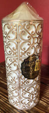 VNTG Wedgefield Candle Retro 60s 70s Gold Cream 3