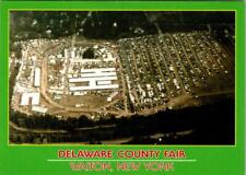 Walton, NY New York  DELAWARE COUNTY FAIR GROUNDS  Aerial View  4X6 Postcard picture