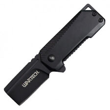 BLACK Tactical BOX CUTTER Pocket CLEAVER Spring Assisted Open Folding Knife EDC picture