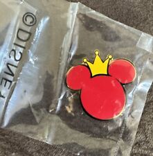 Disney Catalog Best Guest Royal Treatment Pin Red Mickey Head w/Yellow Crown picture