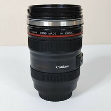 350ml Caniam Camera Lens Travel Mug Lens Cup Tea Mug Black with Lid picture