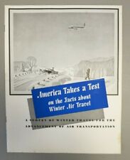 Vintage American Airlines Customer Survey on Winter Air Travel - 1940 picture