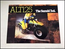 1983 Suzuki ALT125 4-wheeler ATV 3x6 Vintage Sales Brochure Folder picture
