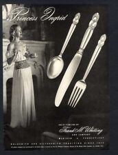 Princess Ingrid FRANK M WHITING Sterling Silver MAGAZINE AD 1947 Silverware picture