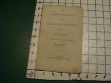 original 1851 The Amended Constitutions of NEW HAMPSHIRE 16pgs picture