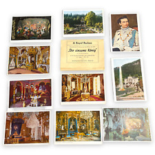 POSTCARD OF KING LUDWIG II A ROYAL RECLUSE AND CASTLE LINDERHOF PALACE VINTAGE picture