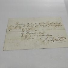 1862 Civil War Document  picture