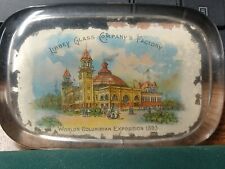 VINTAGE 1893 COLUMBIAN EXPOSITION LIBBEY GLASS COMPANYS FACTORY PAPER WEIGHT picture