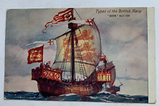 c 1900s Ship Postcard Types of the British Navy 