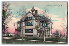 1910 High School Building Exterior View Potsdam New York NY Vintage Postcard picture
