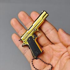 1911 Metal Keychain,Mini Pistol Keychain Pistol Shaped Keychain for Man,Husband picture