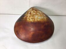 Y58 Vintage Large Japanese Wakasa Lacquer Clam Shell Trinket Bos picture