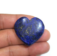 Glowing Lapis Lazuli Heart Shape Cabochon 103 Crt Loose Gemstone For Jewelry picture
