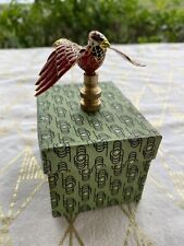 Lampshade Screw-On Topper Flying Red Bird Decoration / BRAND NEW IN GIFT BOX picture
