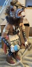 Vintage Hopi Indian Kweo Wolf Kachina Katsina Doll Intricate detail unsigned 14” picture
